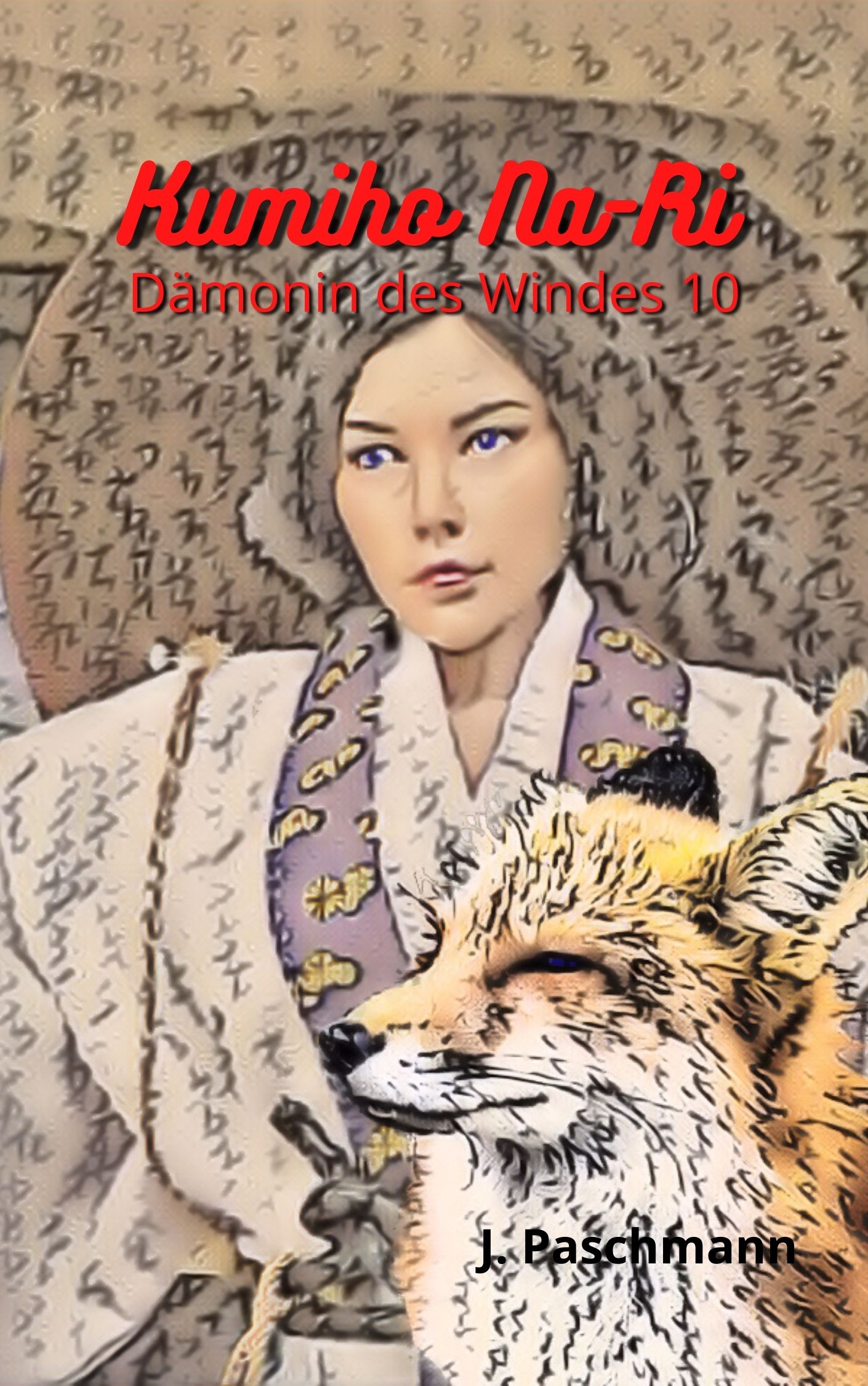 Frau im Kimono und einem Wolf, Kumiho Na-Ri - Dämonin des Windes 10