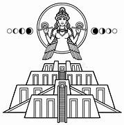 Liebesgöttin schwebt über einem Tempel, Die Dienerin der Liebesgöttin