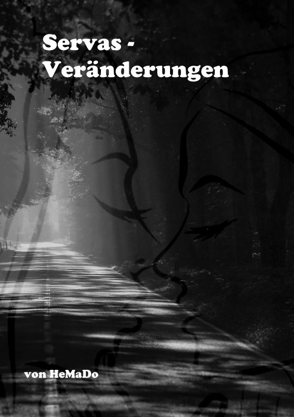 Straße bei Nacht mit einer Allee, Servas 3 – Veränderungen Teil 2